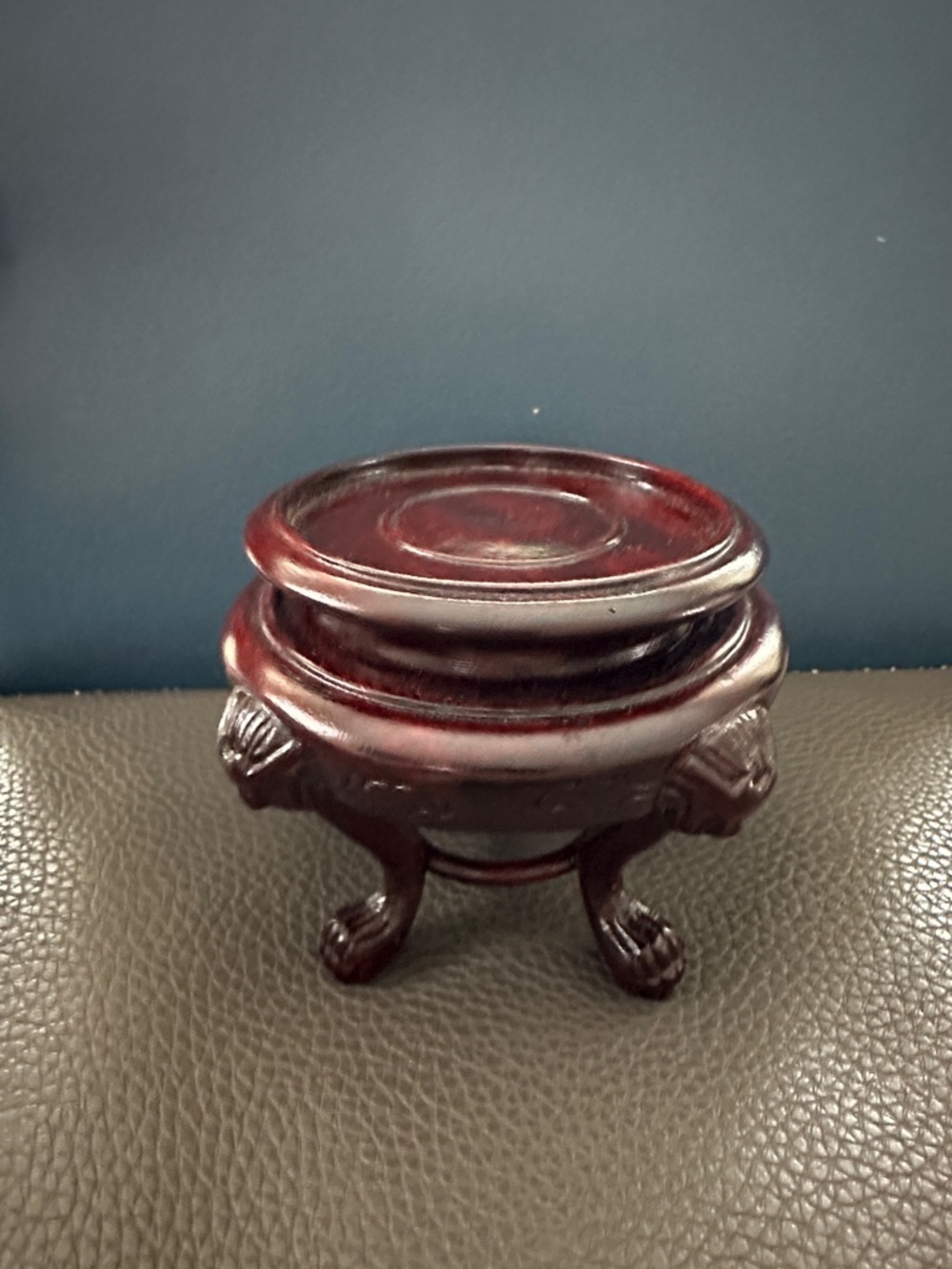 Vintage Hand Carved Asian Wooden Stand